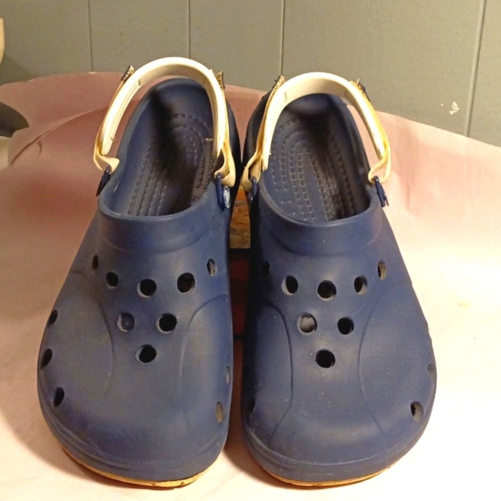 Crocs Men's Navy Blue Classic Sandals Sz 13